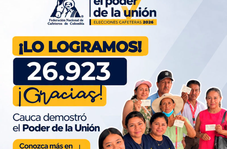 Cauca eligió 372 representantes cafeteros